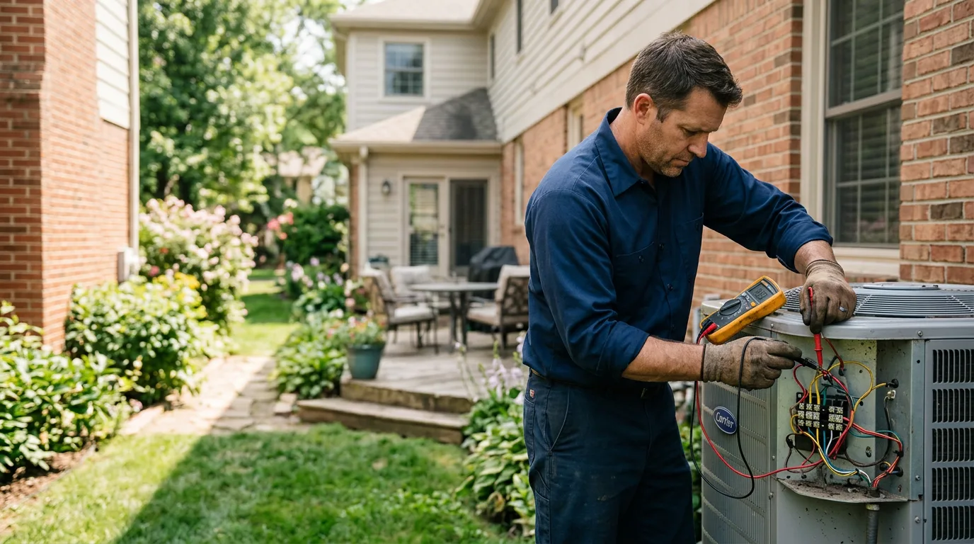 HVAC technician working near Riverside, MI